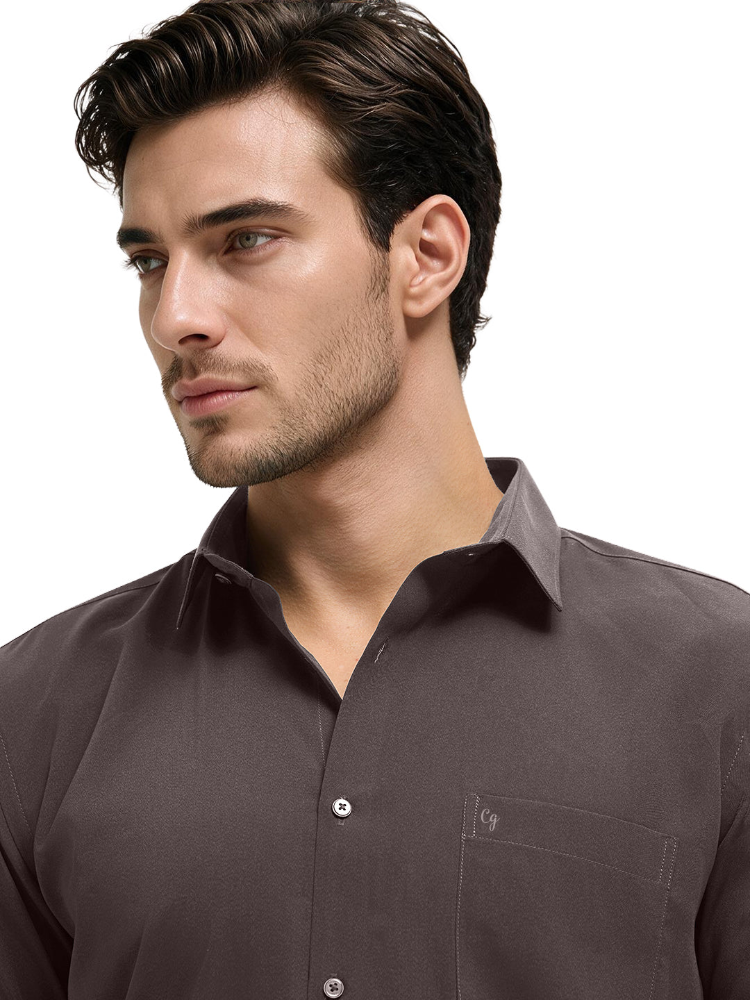 Storm Graphite Plain Casual Shirt
