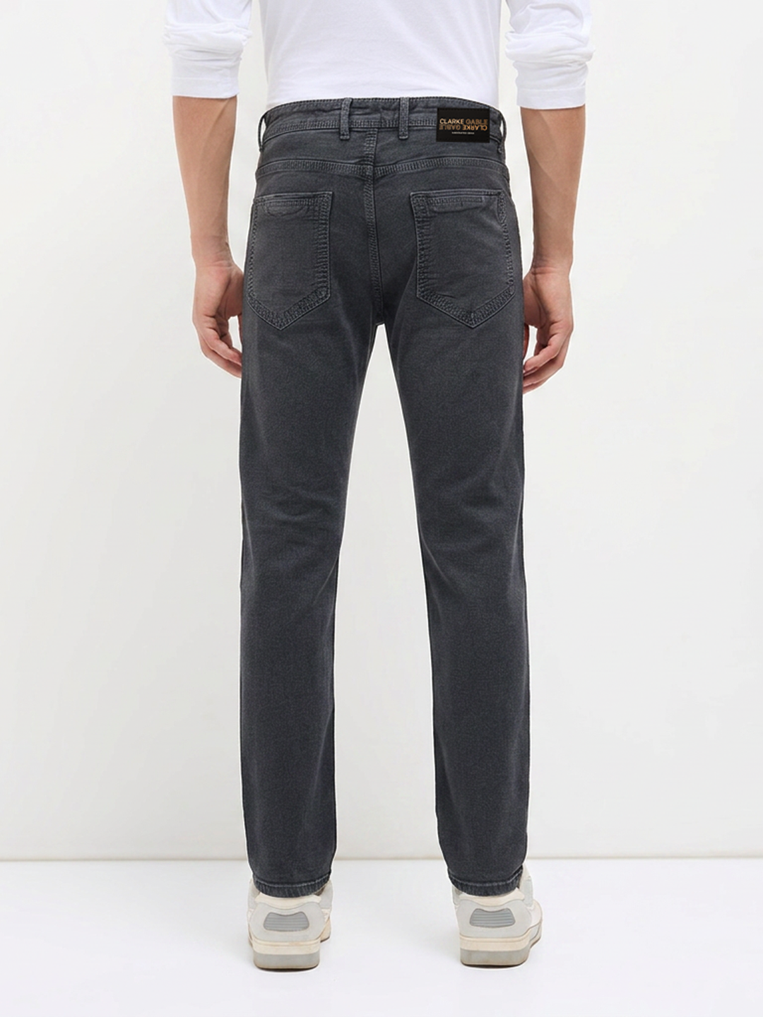 Charcoal Black Denim Core Trousers