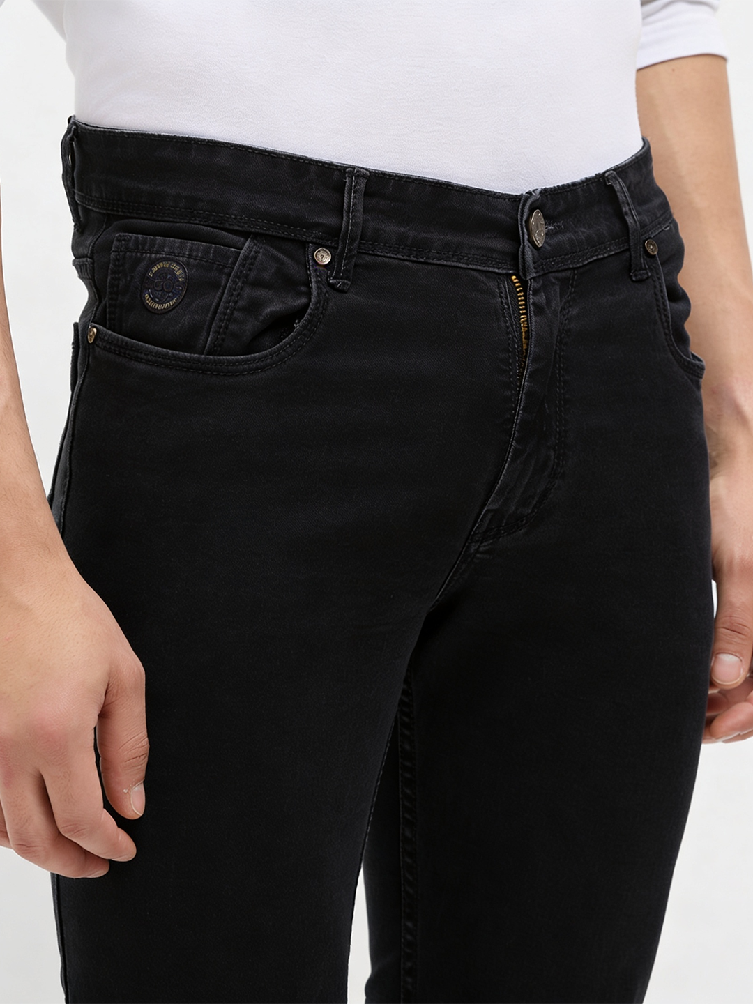 Black Denim Core Trousers
