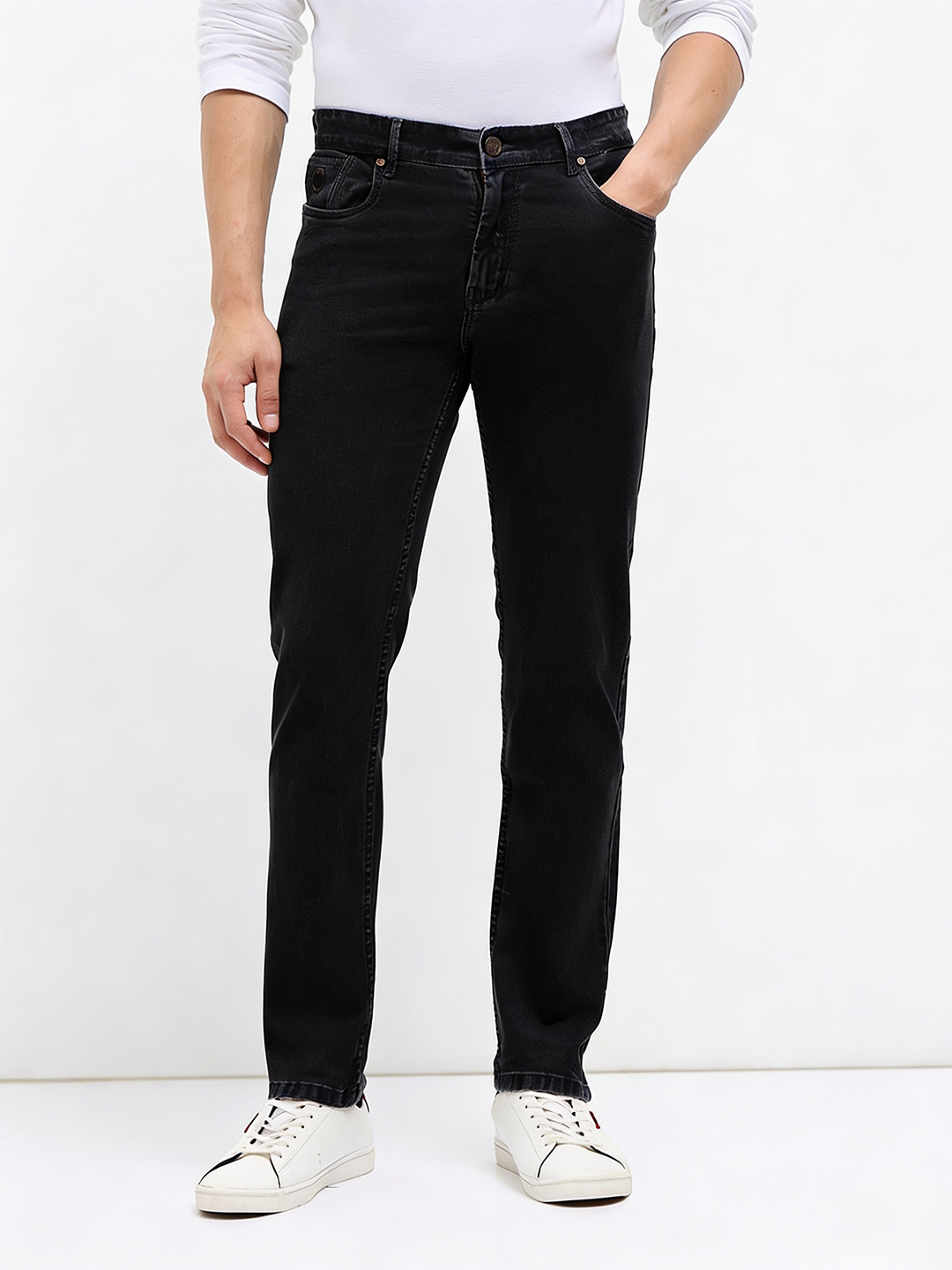 Black Denim Core Trousers