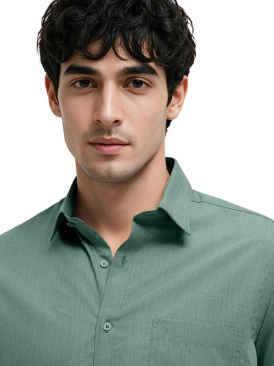 Ice Mint Plain Formal Shirt