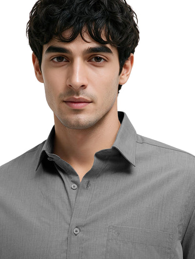 Silver Mist Plain Formal Shirt
