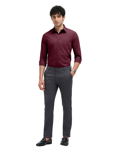 Mulberry Wine Plain Formal Shirt