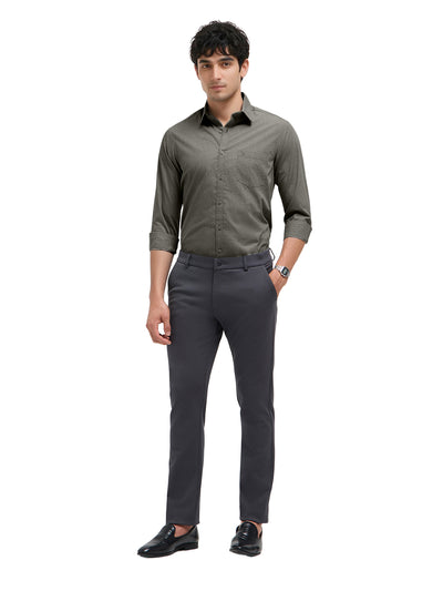 Steel Grey Plain Formal Shirt