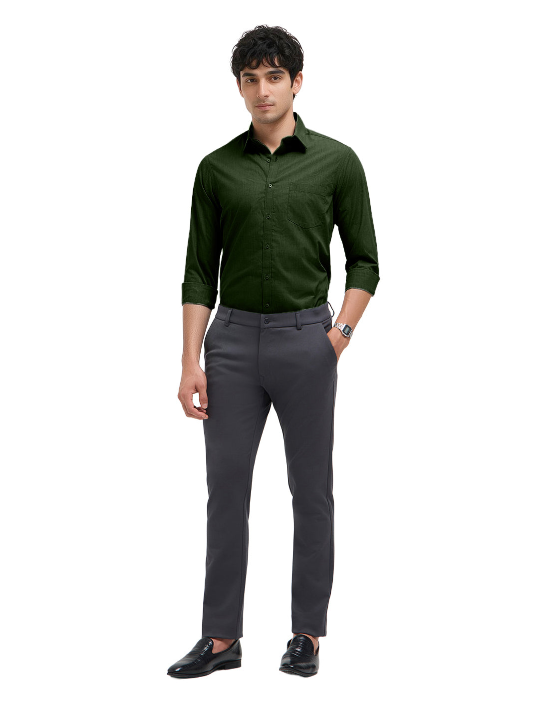 Forest Pine Plain Formal Shirt