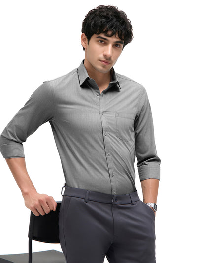 Silver Mist Plain Formal Shirt