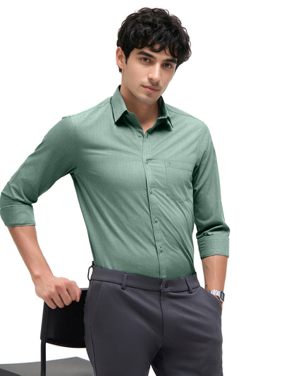 Ice Mint Plain Formal Shirt