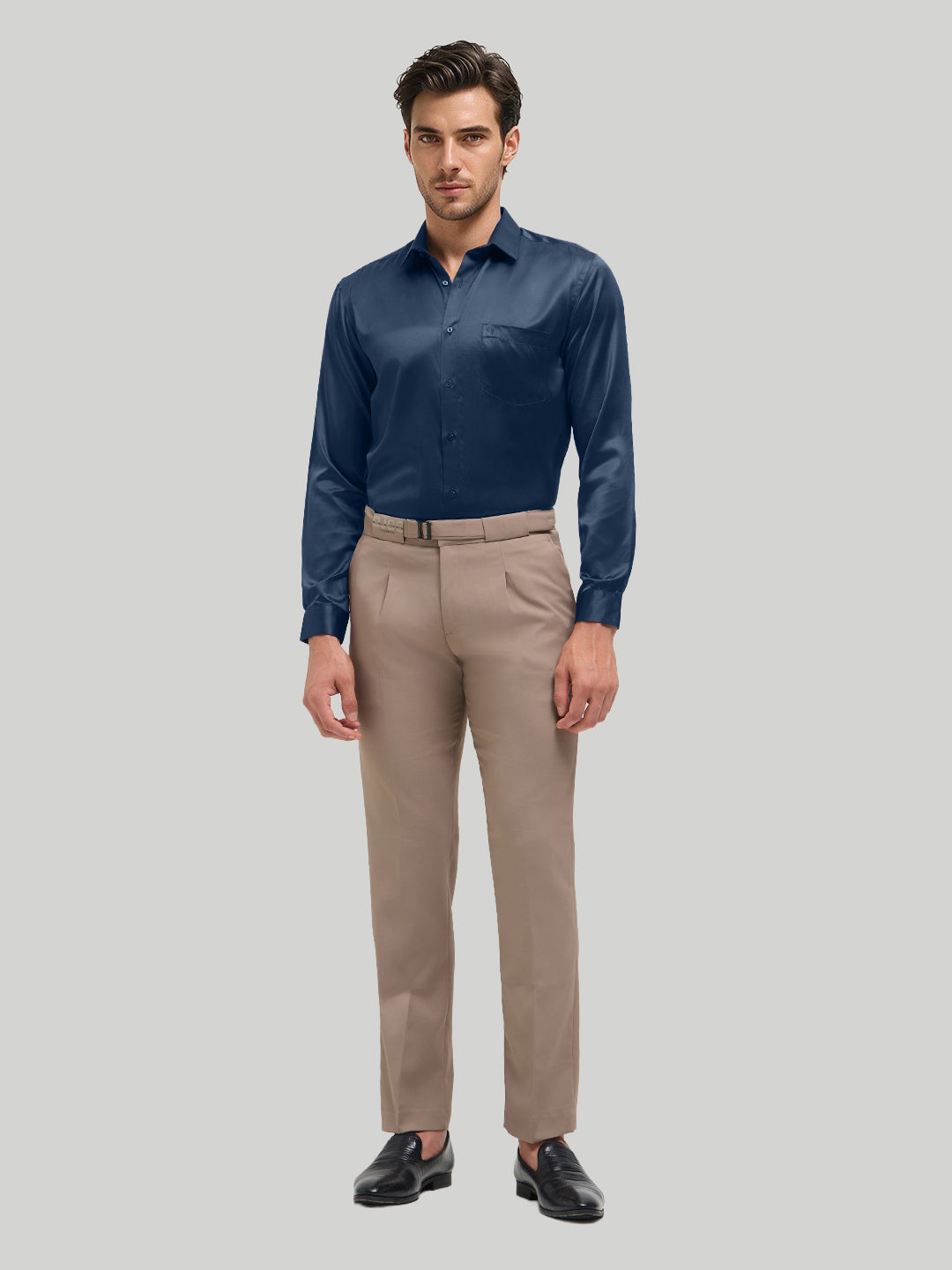 Ocean Crest Plain Satin Formal Shirt