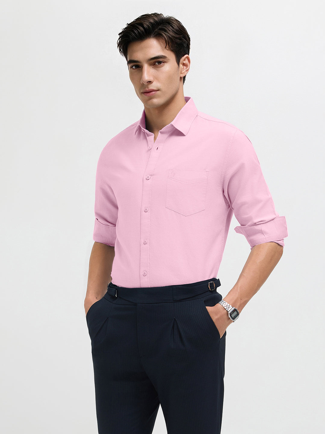 Blush Orchid Plain Formal Shirt