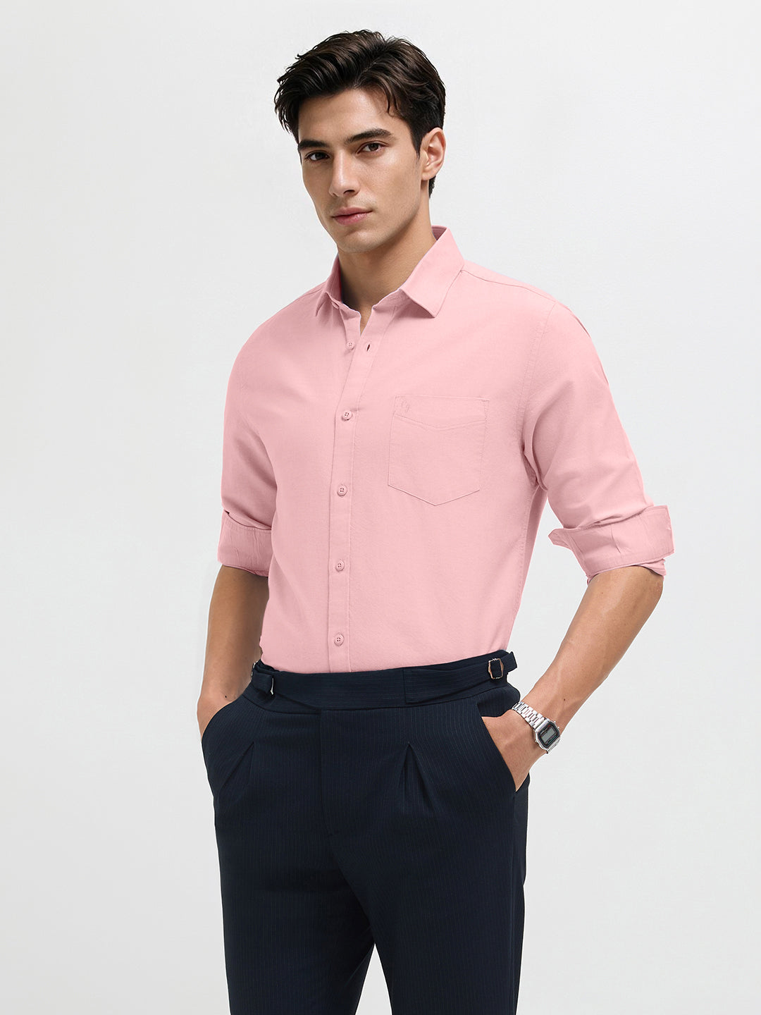 Pink Pearl Plain Formal Shirt