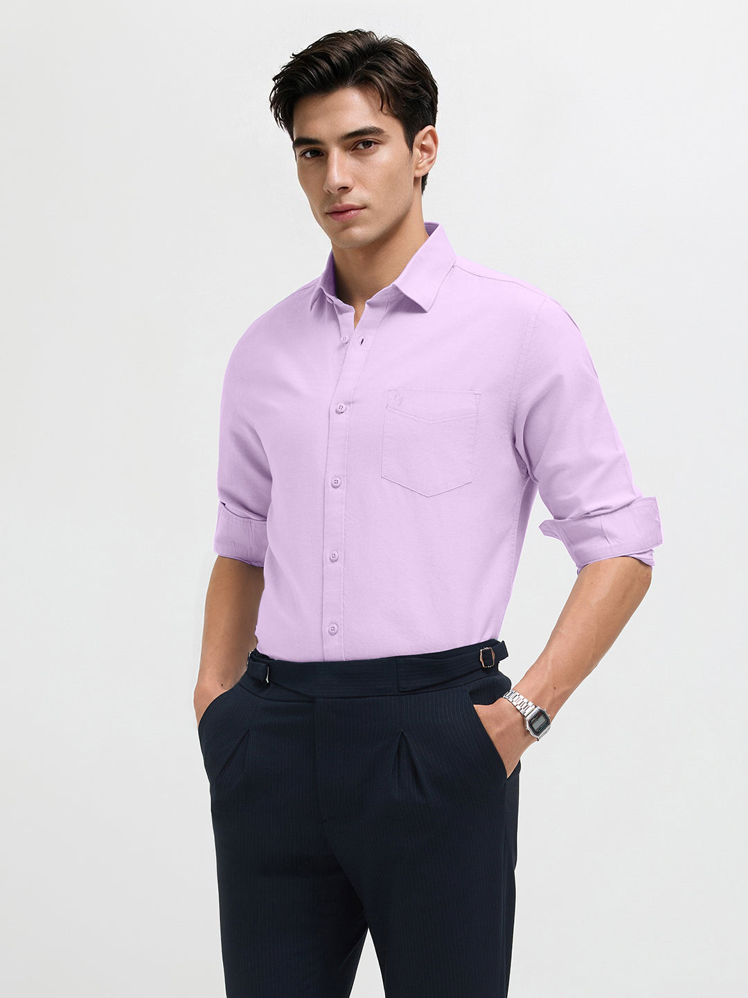 Violet Haze Plain Formal Shirt