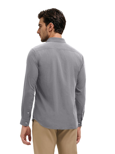 Glacier Blue Plain Casual Shirt