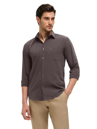 Storm Graphite Plain Casual Shirt