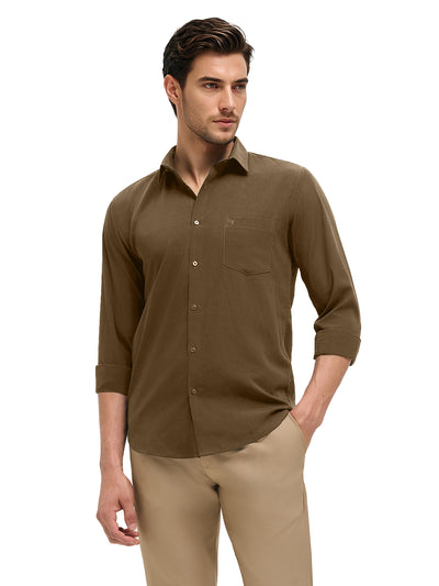 Desert Taupe Plain Casual Shirt