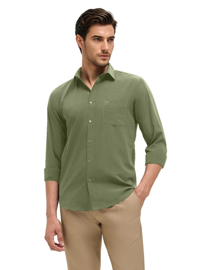 Sage Mint Plain Casual Shirt