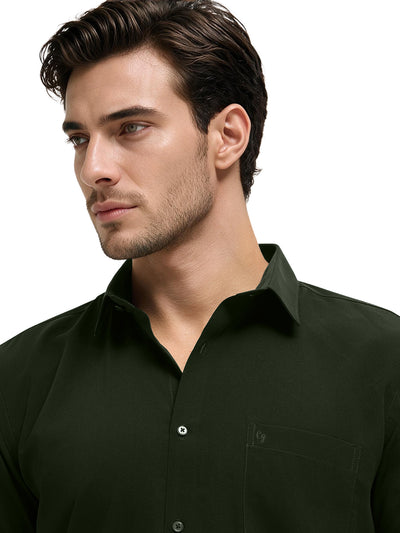 Evergreen Forest Plain Casual Shirt