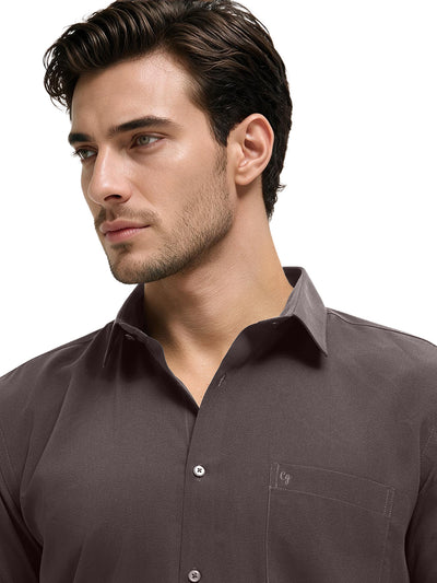 Storm Graphite Plain Casual Shirt