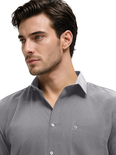 Glacier Blue Plain Casual Shirt