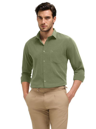 Sage Mint Plain Casual Shirt