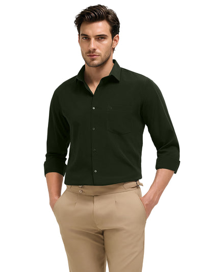 Evergreen Forest Plain Casual Shirt