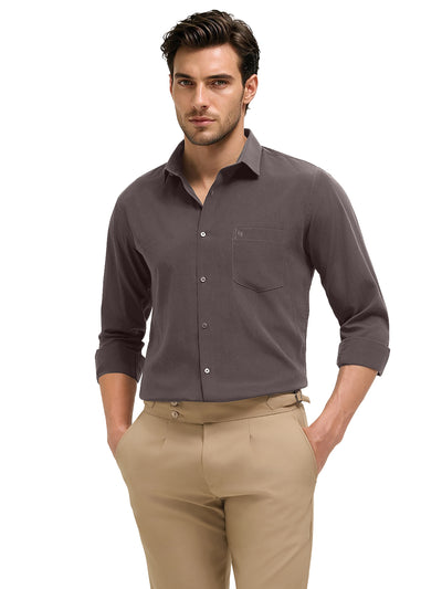 Storm Graphite Plain Casual Shirt
