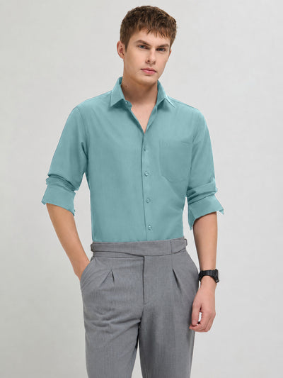 Aqua Sky Plain Formal Shirt