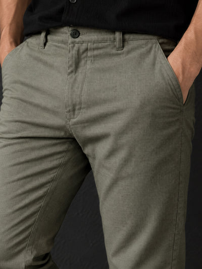 Silver Pista Solid Casual Trousers