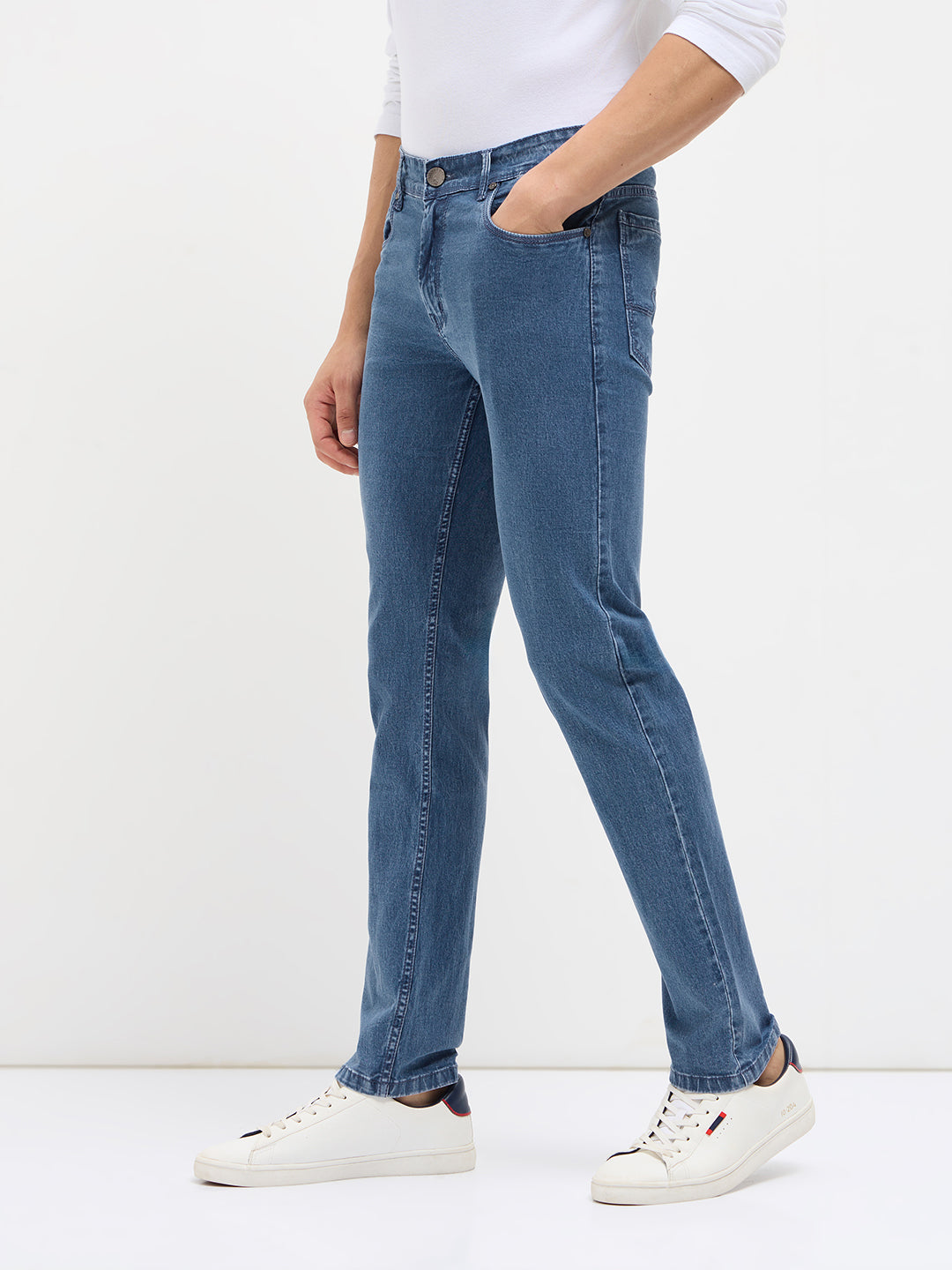 Light Blue Denim Core Trousers