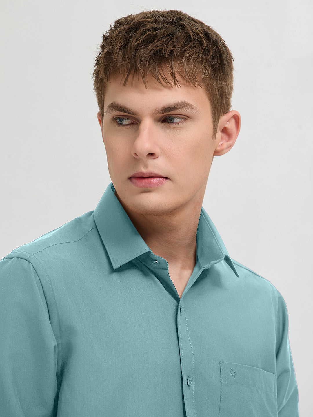 Aqua Sky Plain Formal Shirt