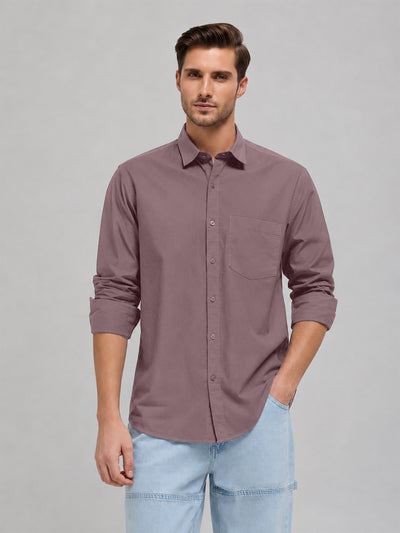 Ashen Rose Plain Casual Shirt