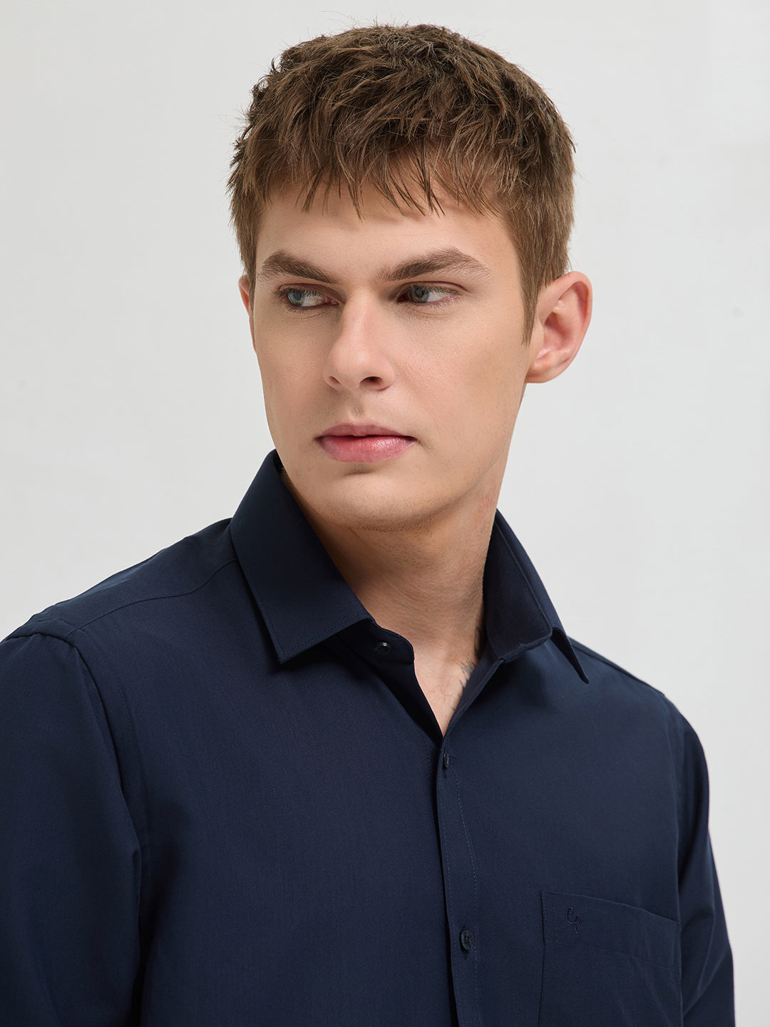 Deep Navy Plain Formal Shirt