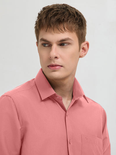 Petal Pink Plain Formal Shirt