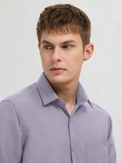Misty Purple Plain Formal Shirt