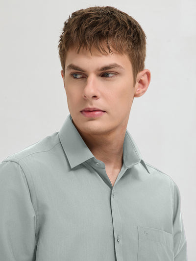 Pale Sage Plain Formal Shirt