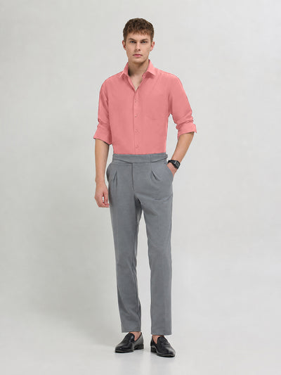 Petal Pink Plain Formal Shirt