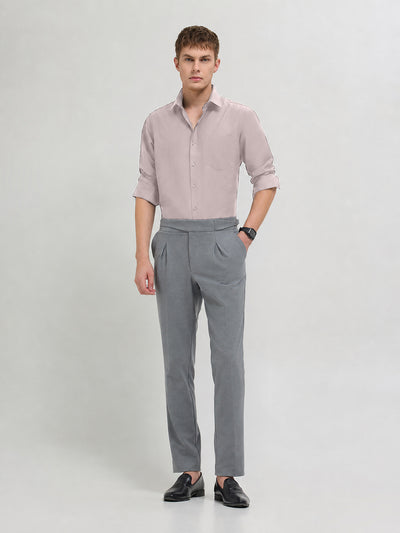 Dove Grey Plain Formal Shirt