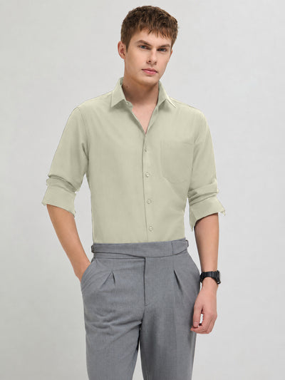 Mint Frost Plain Formal Shirt