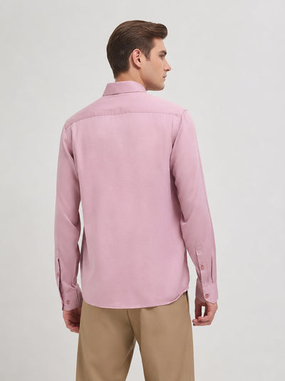 Mauve Orchid Plain Casual Shirt
