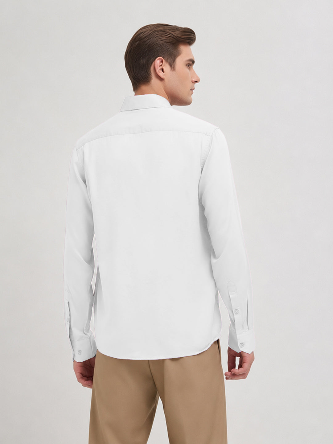 White Plain Casual Shirt