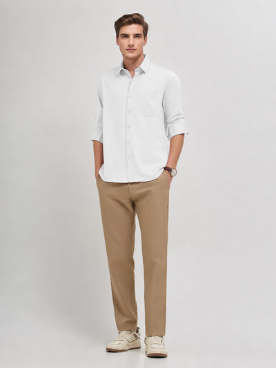 White Plain Casual Shirt