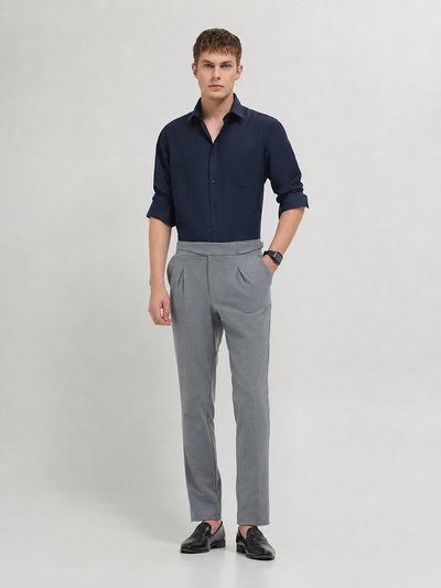 Deep Navy Plain Formal Shirt