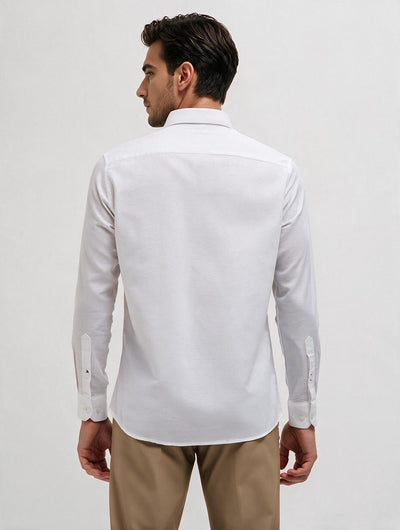 White Plain Casual Shirt