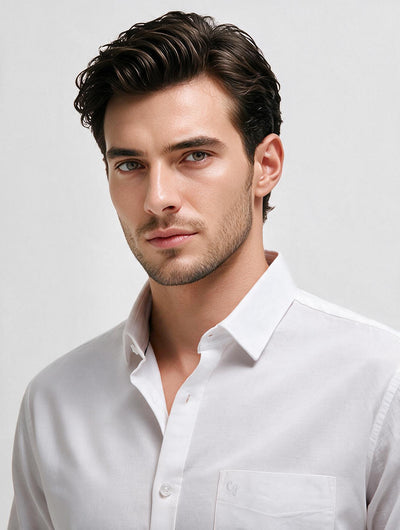 White Plain Casual Shirt