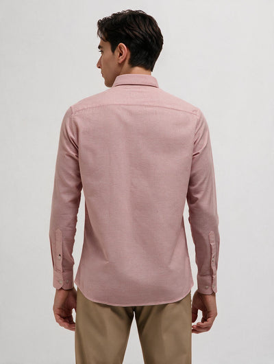 Vintage Blush Plain Casual Shirt