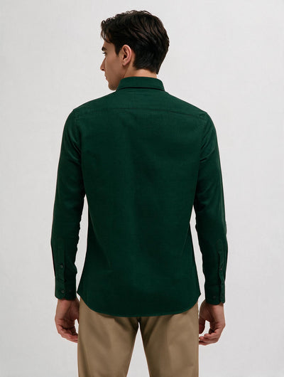 Lagoon Teal Plain Casual Shirt