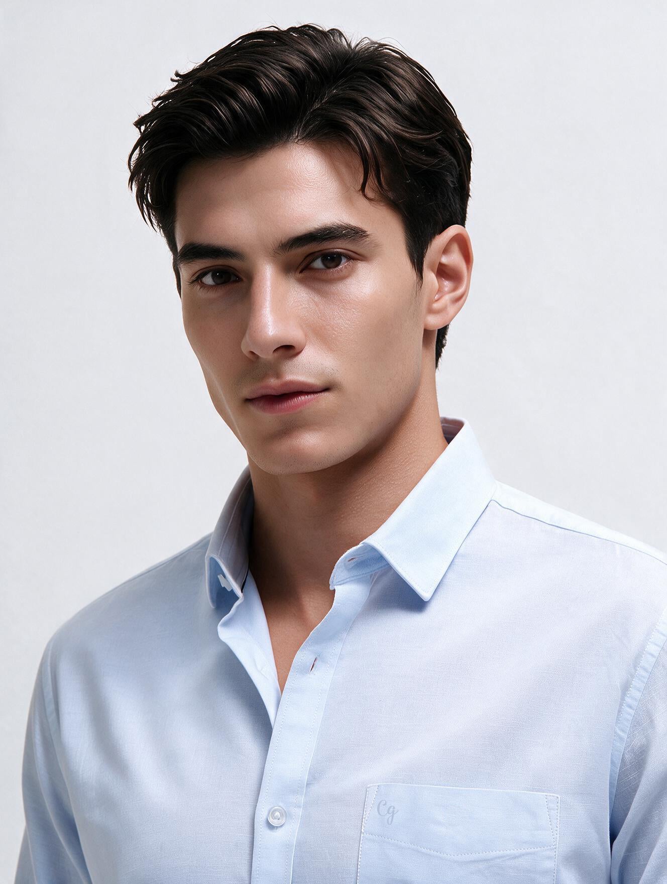 Arctic Sky Plain Casual Shirt