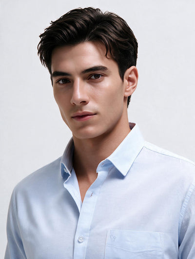 Arctic Sky Plain Casual Shirt