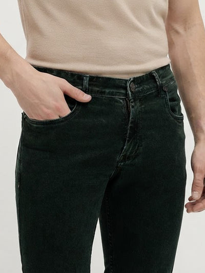 Green Denim Core Trousers