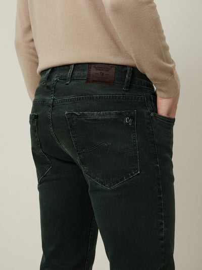 Green Denim Core Trousers
