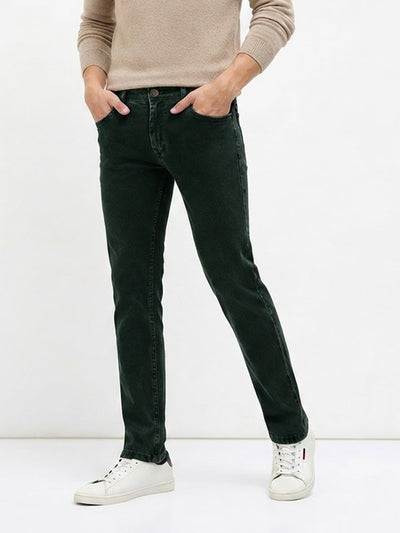 Green Denim Core Trousers